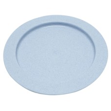 Inner lip plate, plastic, blue , 9"