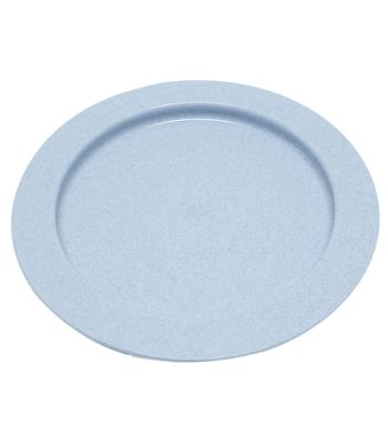 Inner lip plate, plastic, blue , 9"