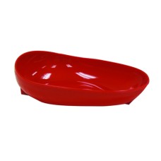 Non-skid scoop dish, red