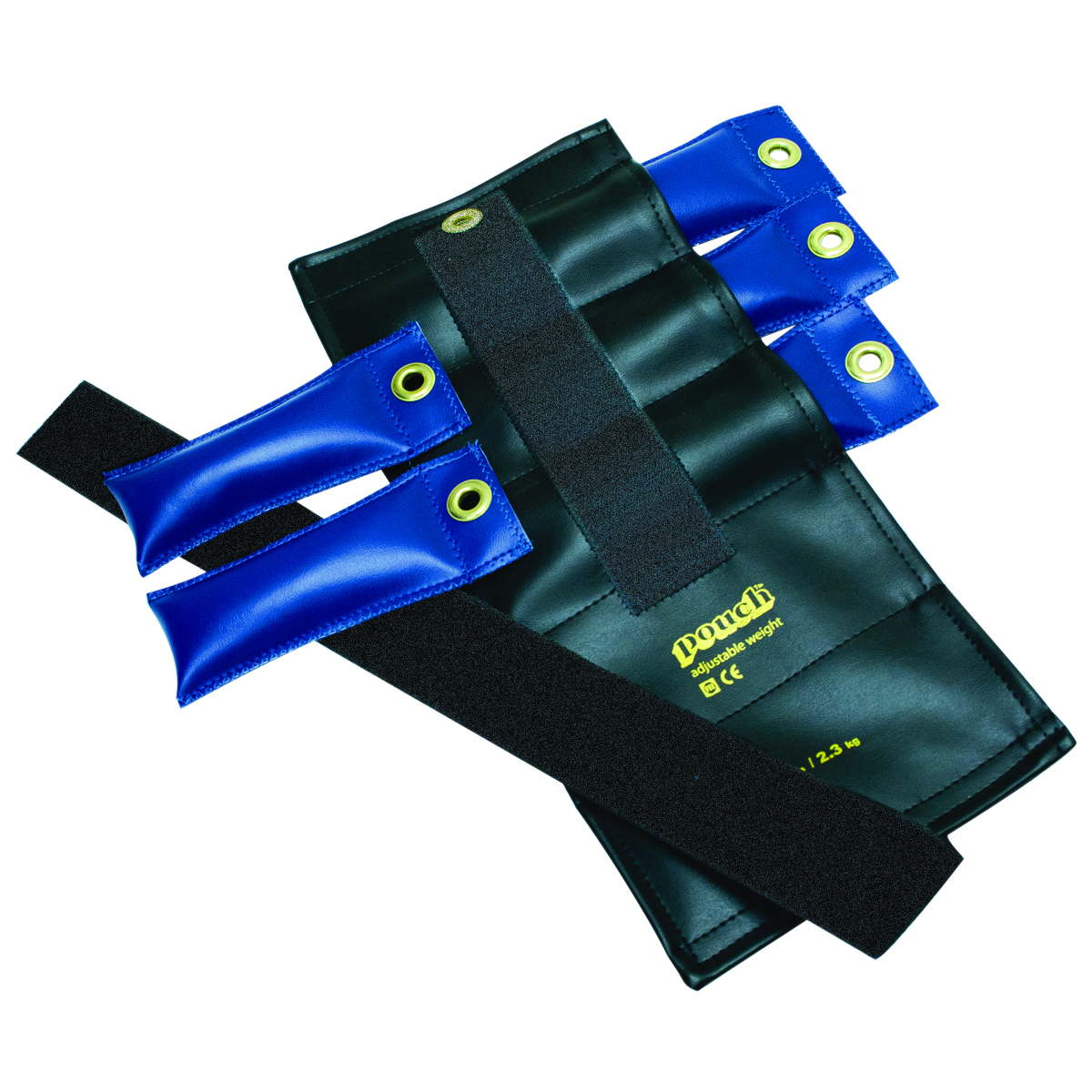 Pouch Variable Wrist and Ankle Weight - 5 lb 5 x 1 lb inserts - Black