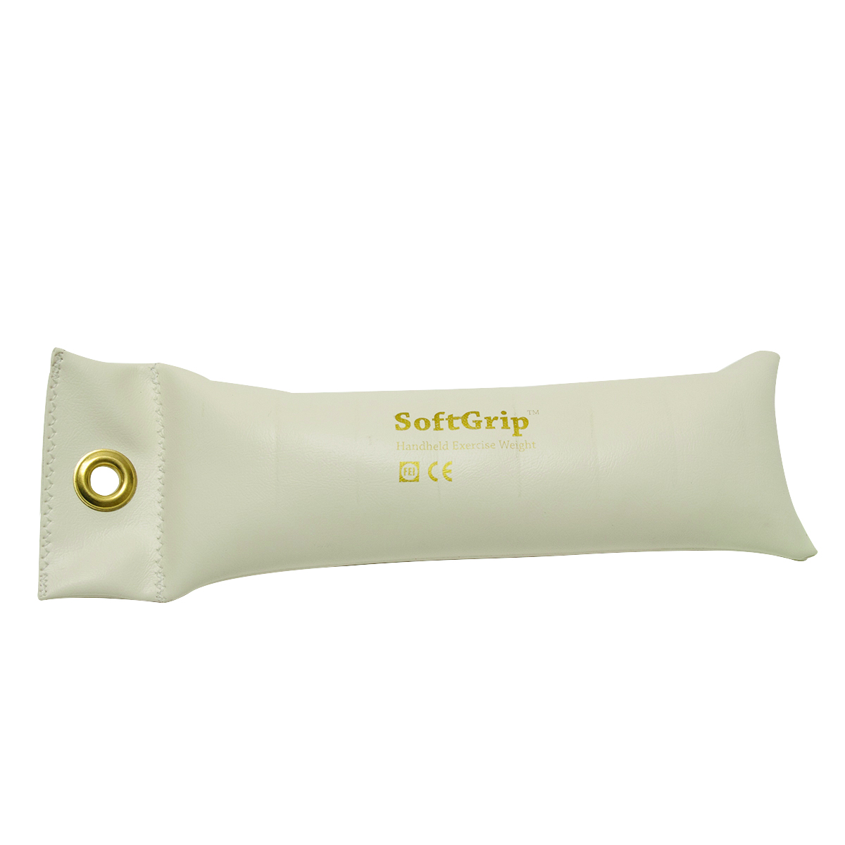 CanDo SoftGrip Hand Weight - 4 lb - Silver