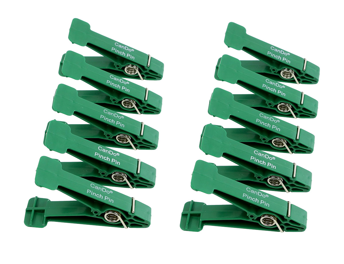 CanDo Graded Pinch Finger Exerciser Replacement Pinch Pins Set of 10 Green (Medium)