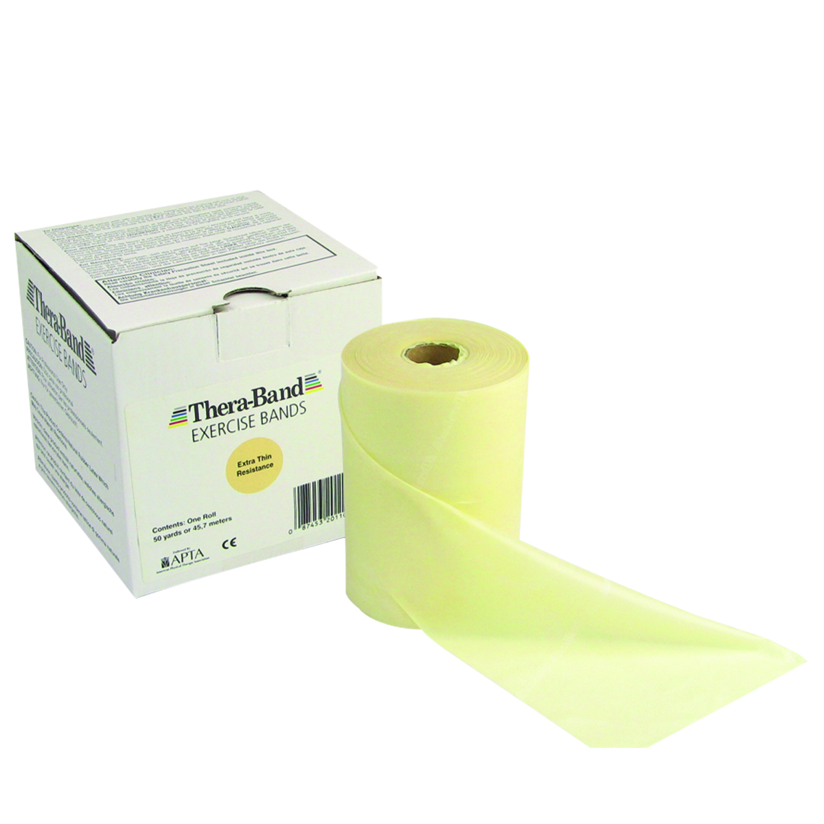 TheraBand exercise band - Twin-Pak 100 yard roll - Tan - extra thin (2 50-yd boxes)