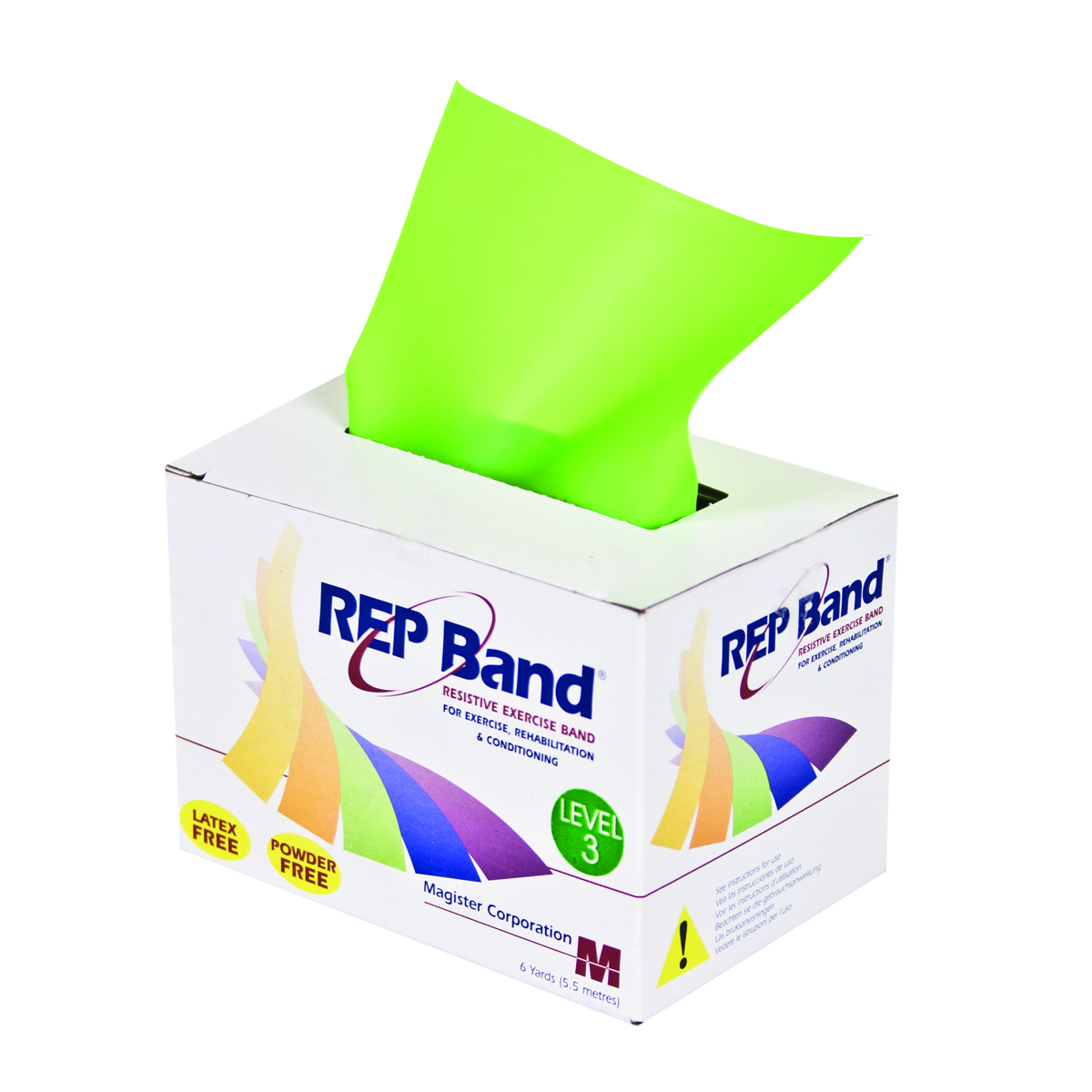 REP Band exercise band - latex free - 6 yard - lime level 3