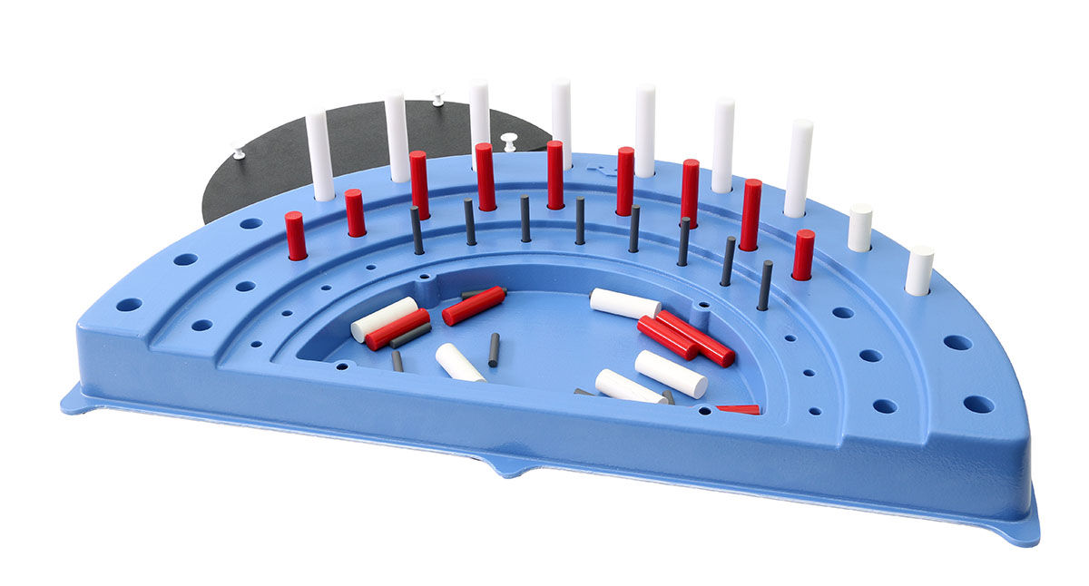 Semi-circular peg Board