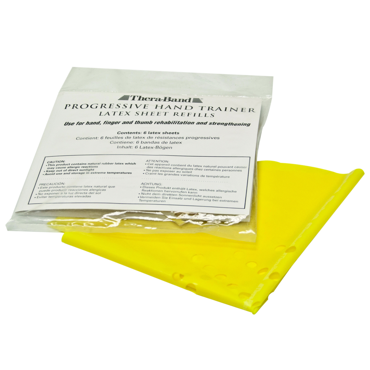 TheraBand Progressive Hand Trainer - 6 refills - Yellow x-light