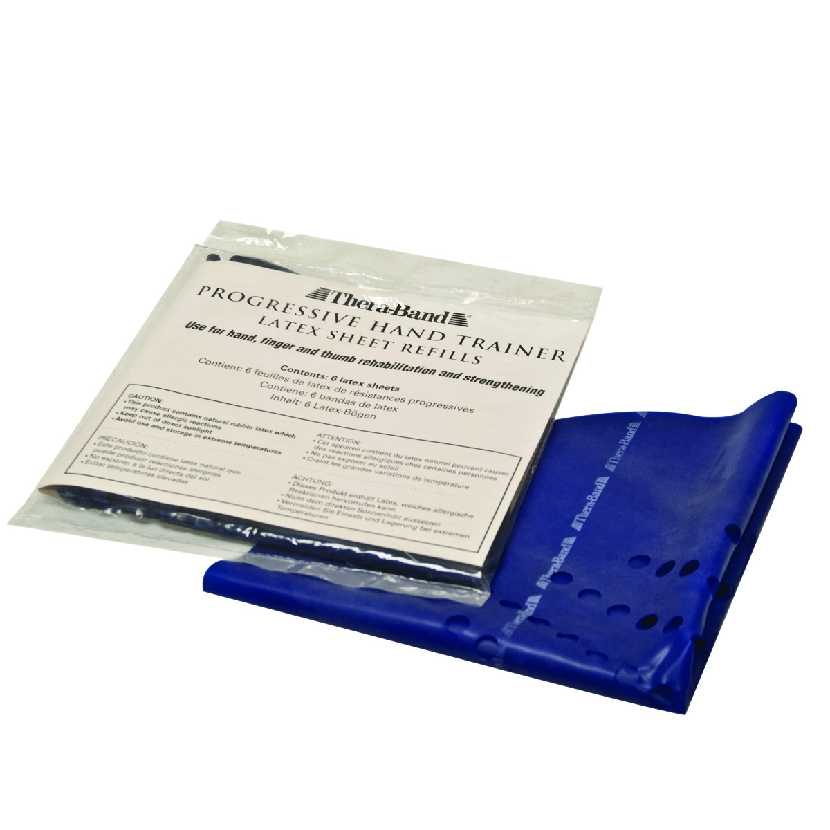 TheraBand Progressive Hand Trainer - 6 refills - Blue heavy