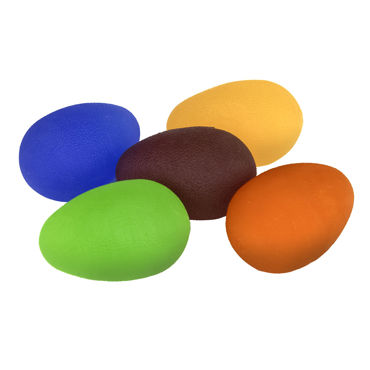 Eggsercizer Hand Exerciser 5-Piece Set (1 ea: Peach Orange Green Blue Purple)