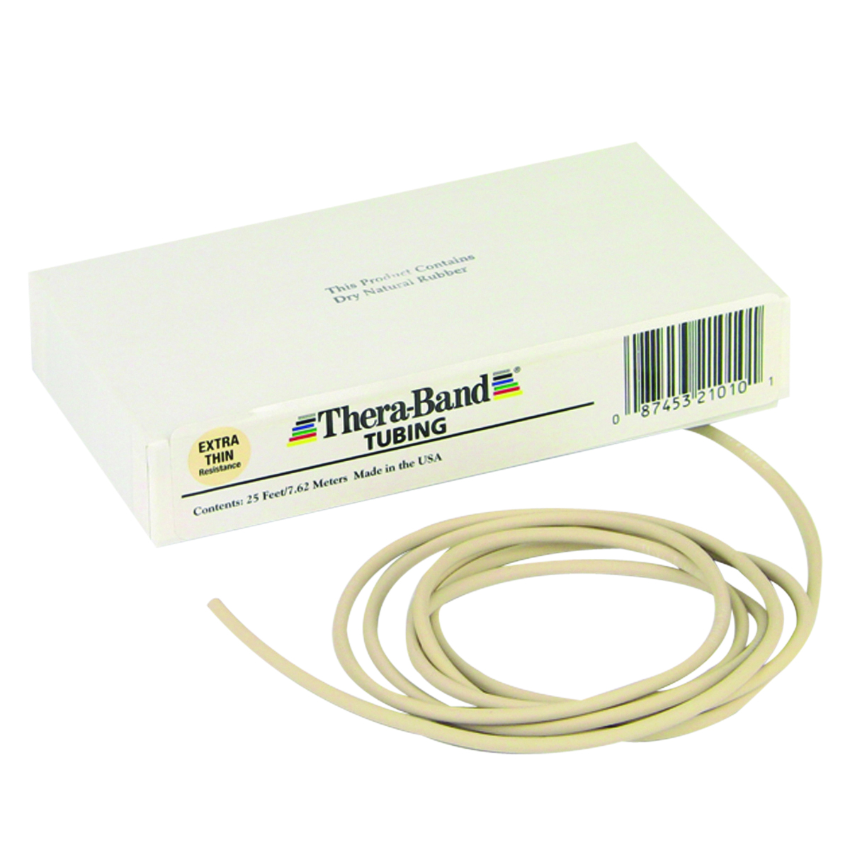 TheraBand exercise tubing - 25' roll - Tan - extra thin