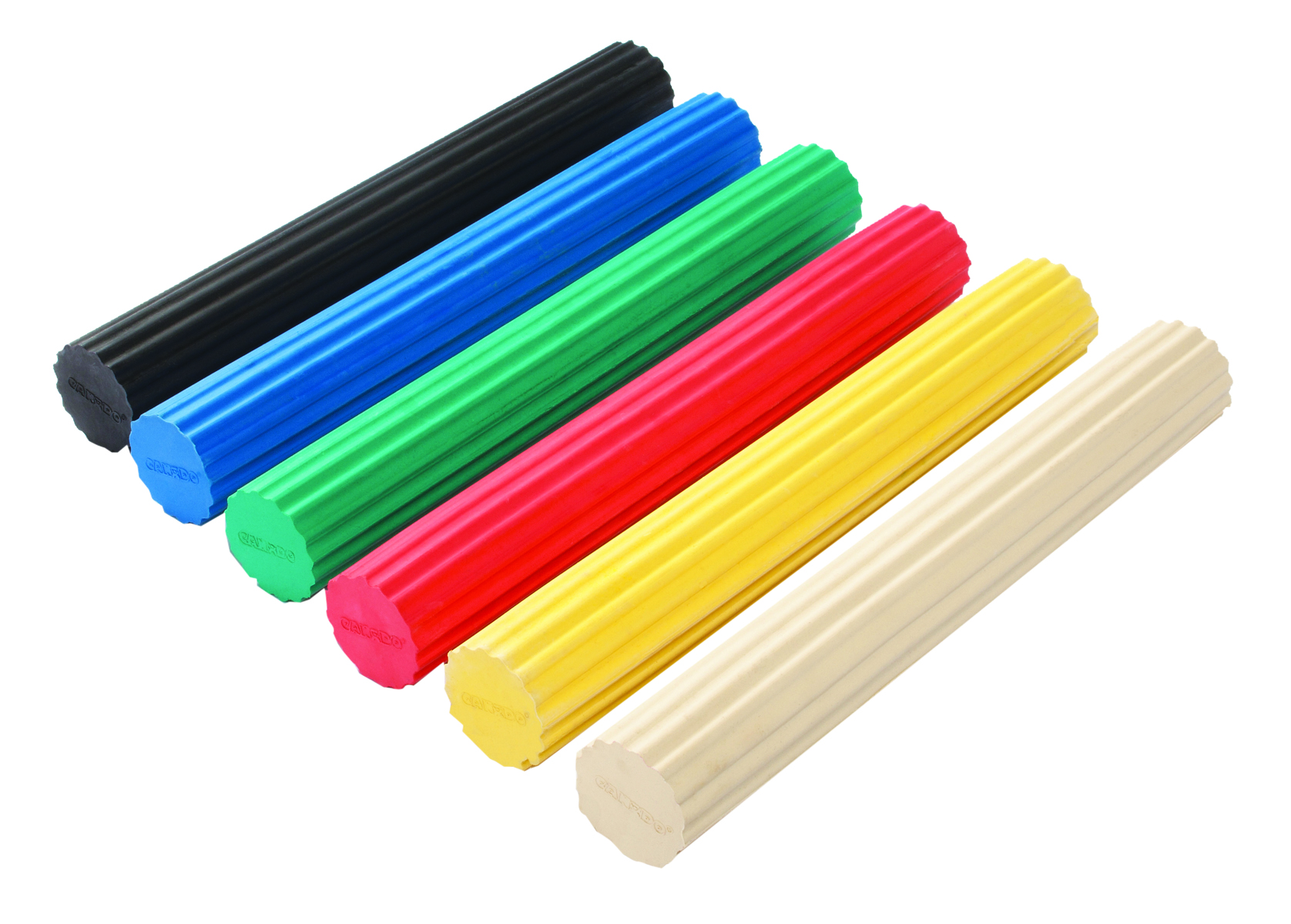 CanDo Twist-n-Bend Flexible Exercise Bar - 12 - 30-piece set (tan-black) (5 of each color)