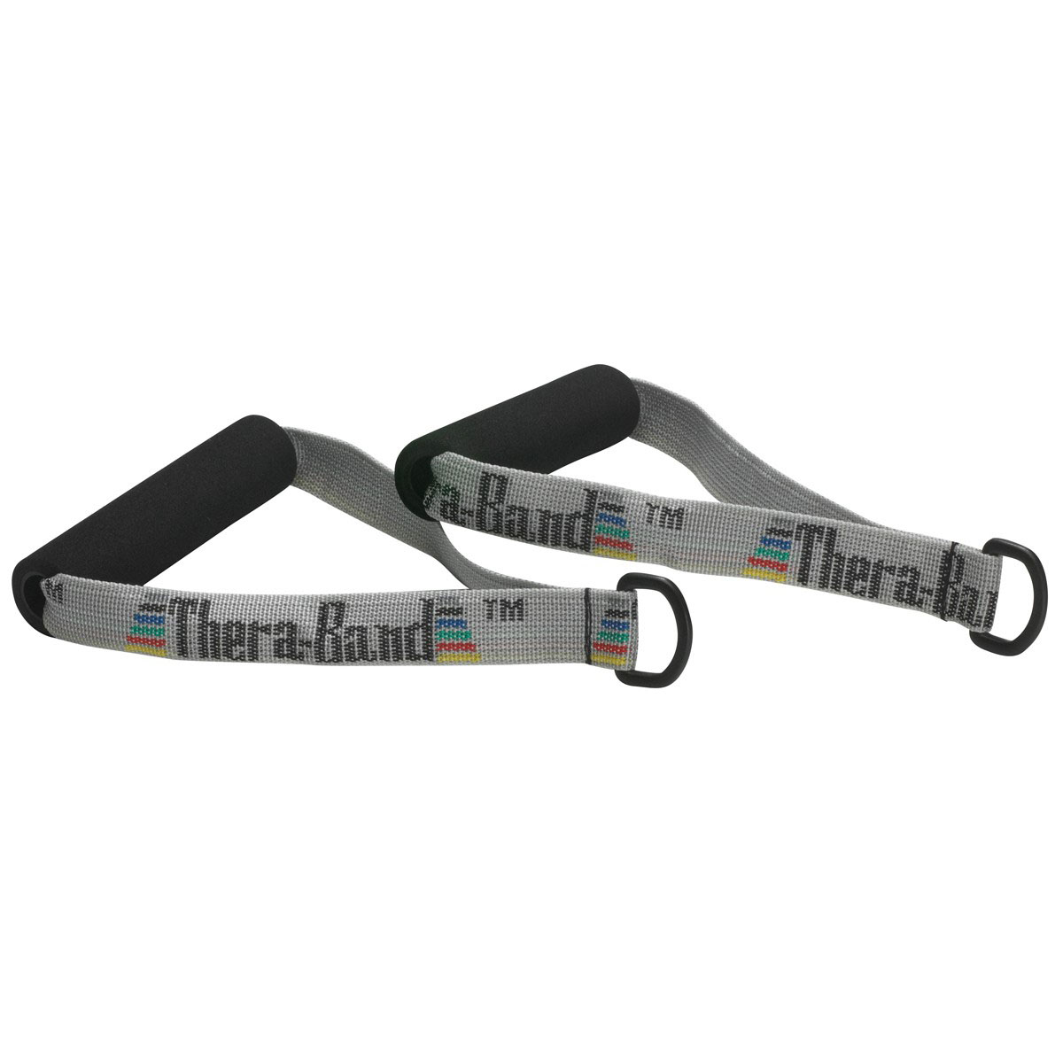 TheraBand Exercise Station Accessory Exercise Handles with D-Ring Pair