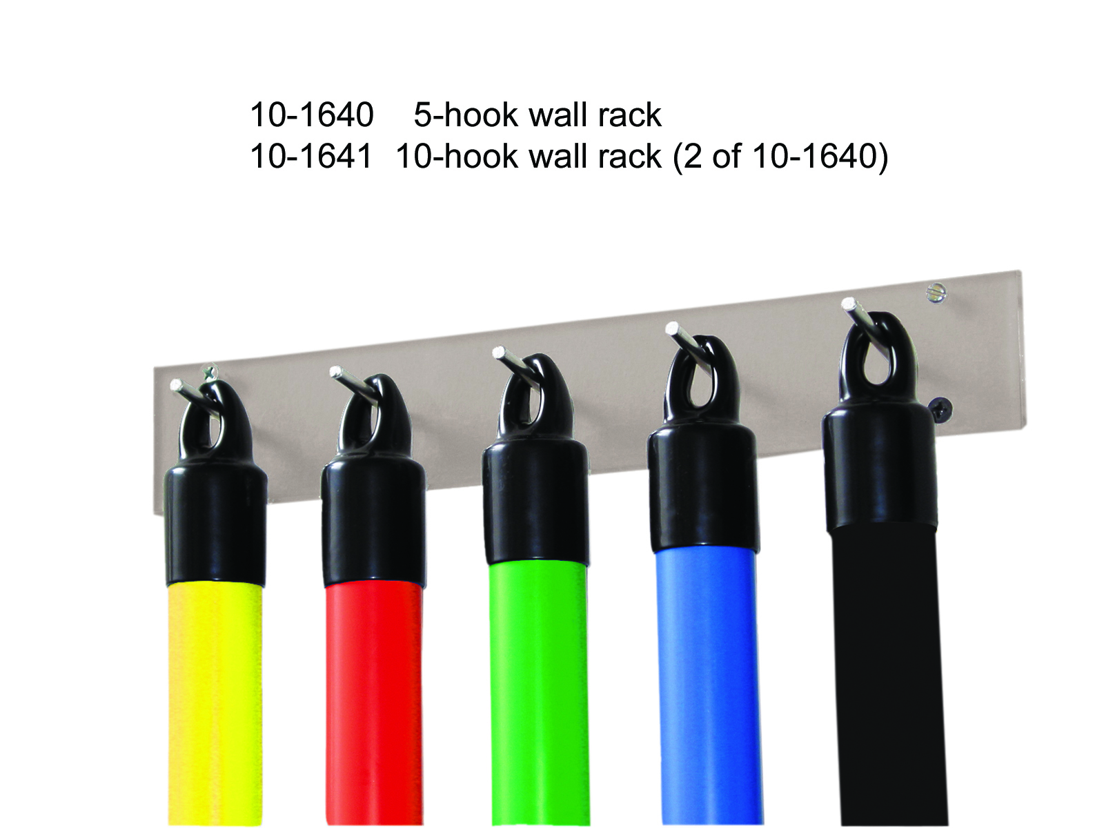 CanDo WaTE Bar Accessory 10 Hook Vertical Wall Rack
