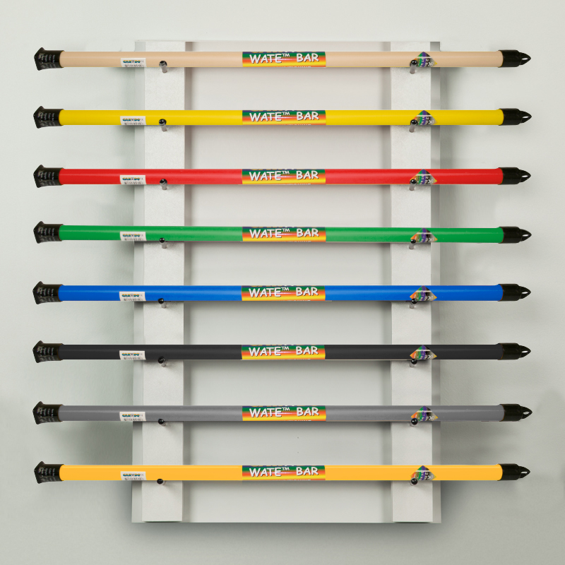 CanDo WaTE Bar Accessory 8 Bar Horizontal Wall Rack