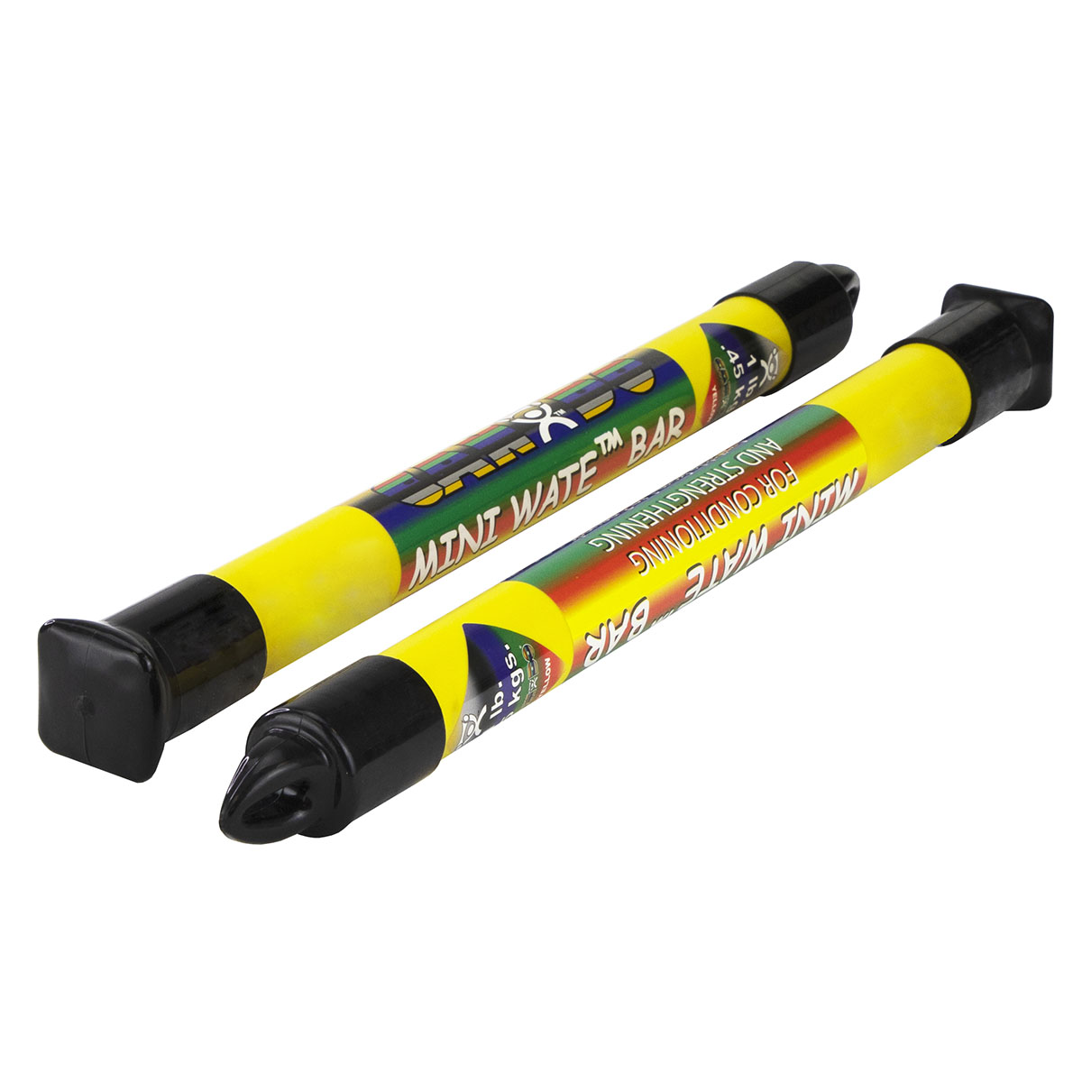 CanDo Mini WaTE Bar Yellow 1 lb. Pair