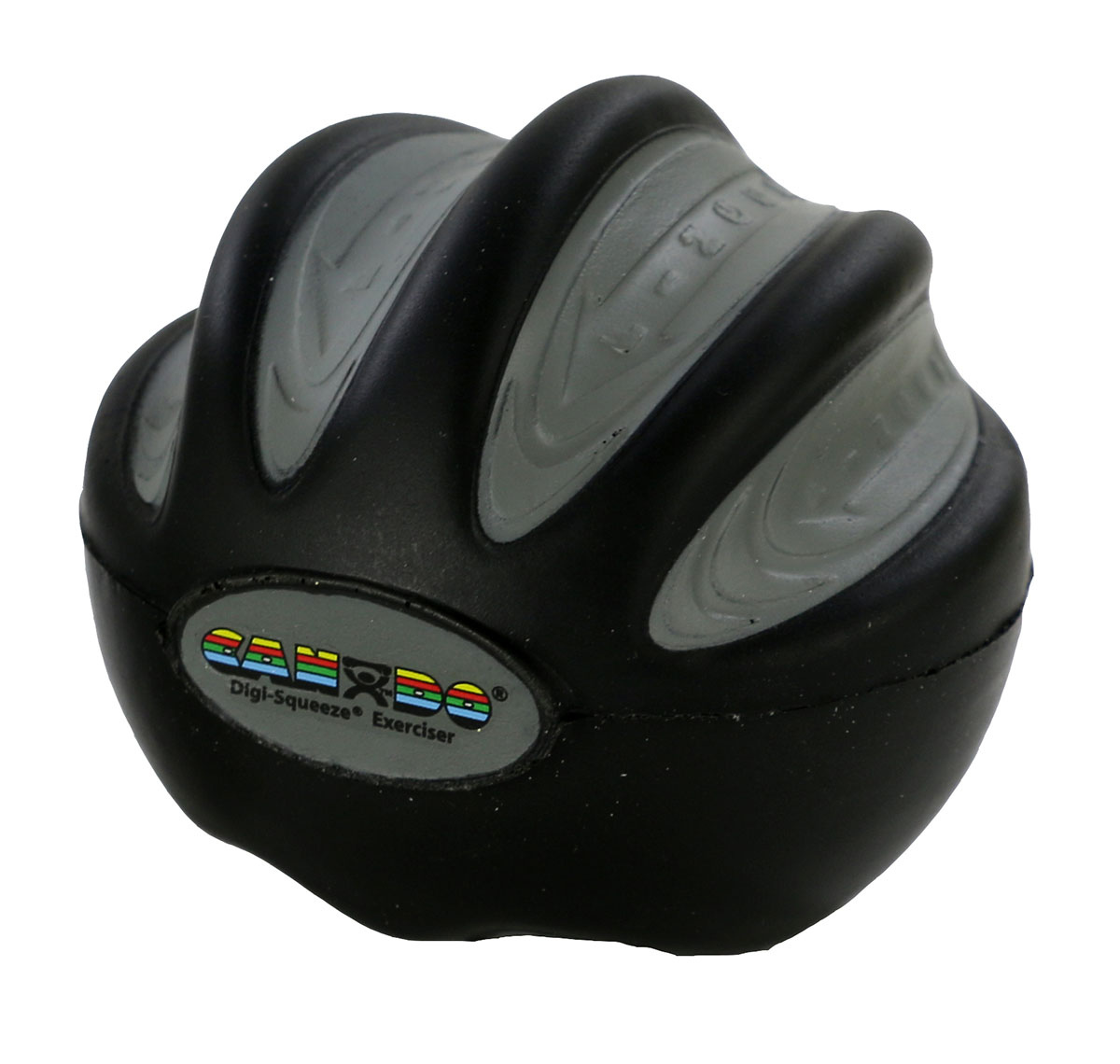 CanDo Digi-Squeeze hand exerciser - Medium - Black x-firm