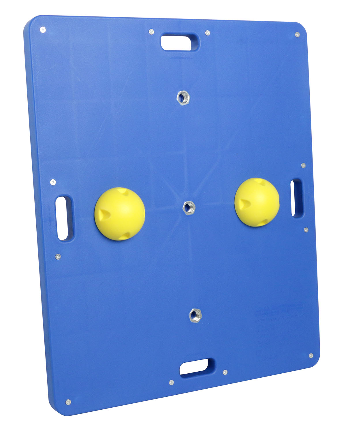 CanDo Balance Board 15 x 18 Wobble/Rocker Board with 2 Yellow Balls (X-Easy)