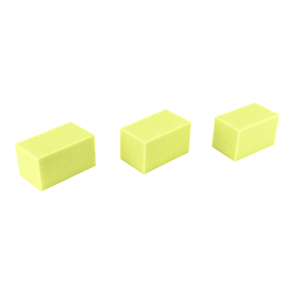 CanDo Hand Therapy Blocks Yellow (Extra-Soft) Pack of 3 Case of 40