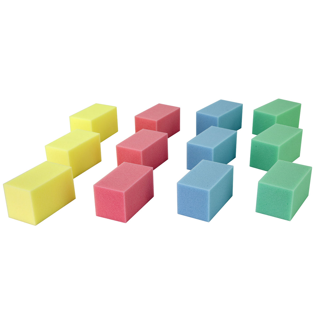 CanDo Hand Therapy Blocks Assorted (Extra-Soft through Firm) Pack of 12