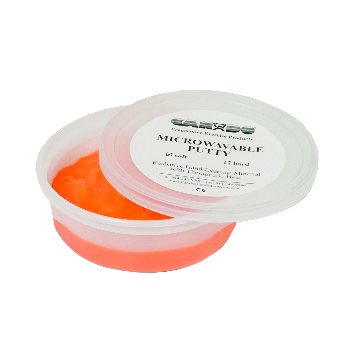 CanDo Microwavable Theraputty Exercise Material - 3 oz - Orange - Soft
