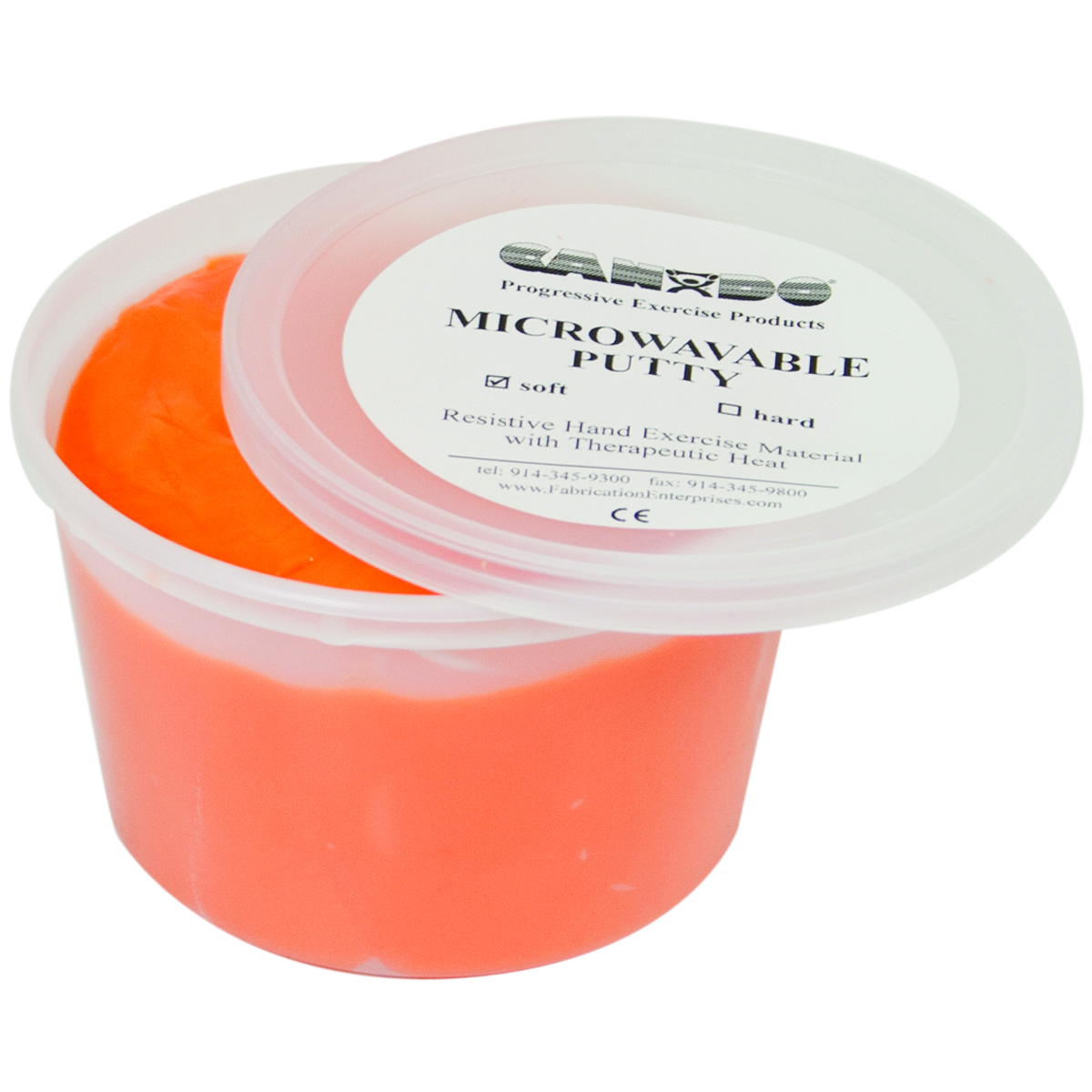 CanDo Microwavable Theraputty Exercise Material - 1 lb - Orange - Soft