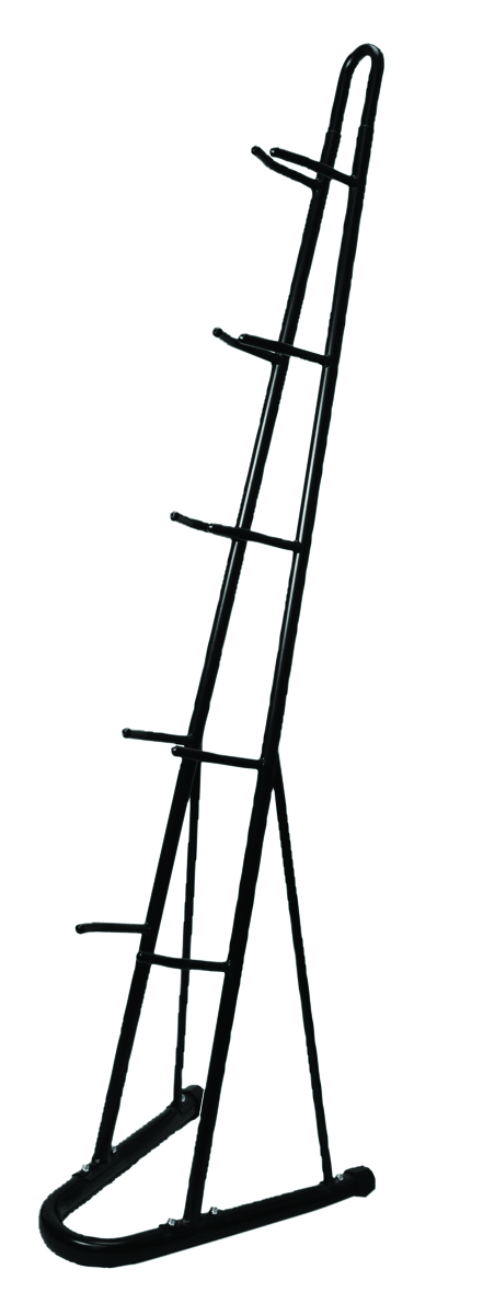 CanDo Plyometric Ball Rack 6-Ball Capacity Vertical Black