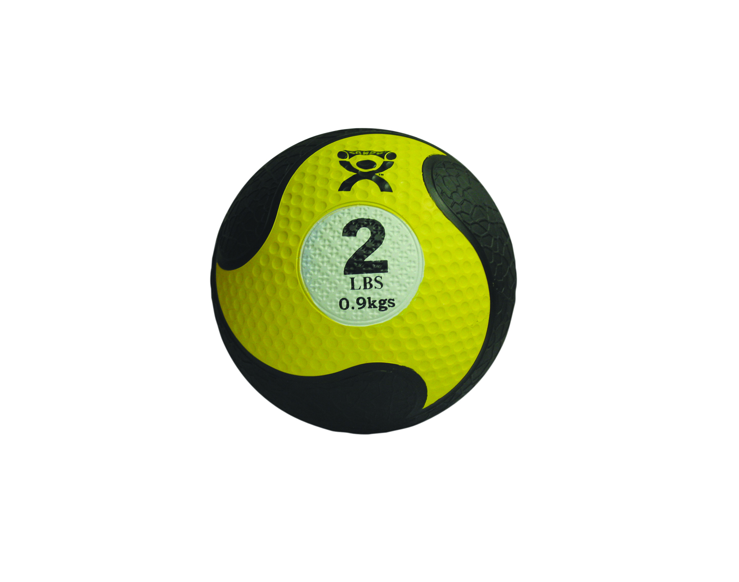 CanDo Firm Medicine Ball 8 Diameter Yellow 2 lbs.