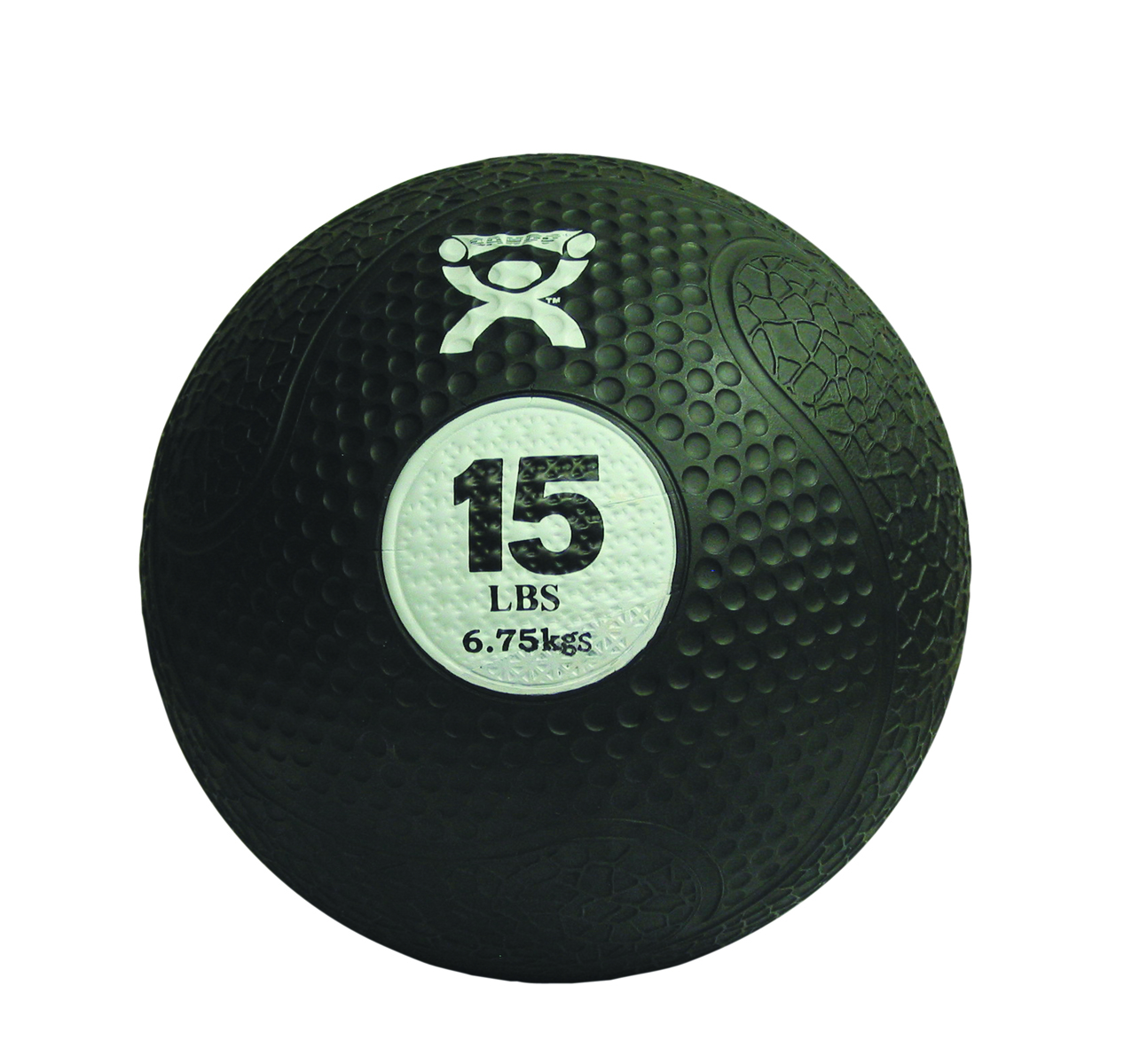CanDo Firm Medicine Ball 10 Diameter Black 15 lbs.