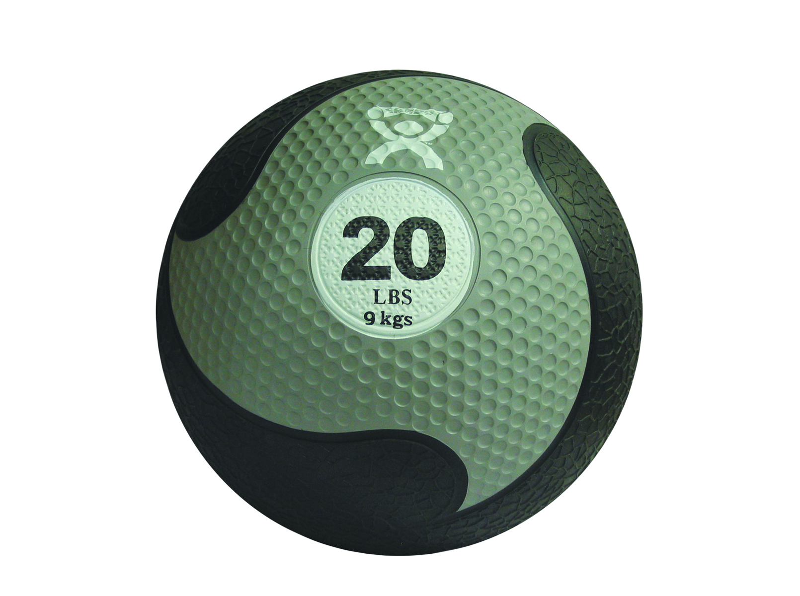 CanDo Firm Medicine Ball 11 Diameter Silver 20 lbs.