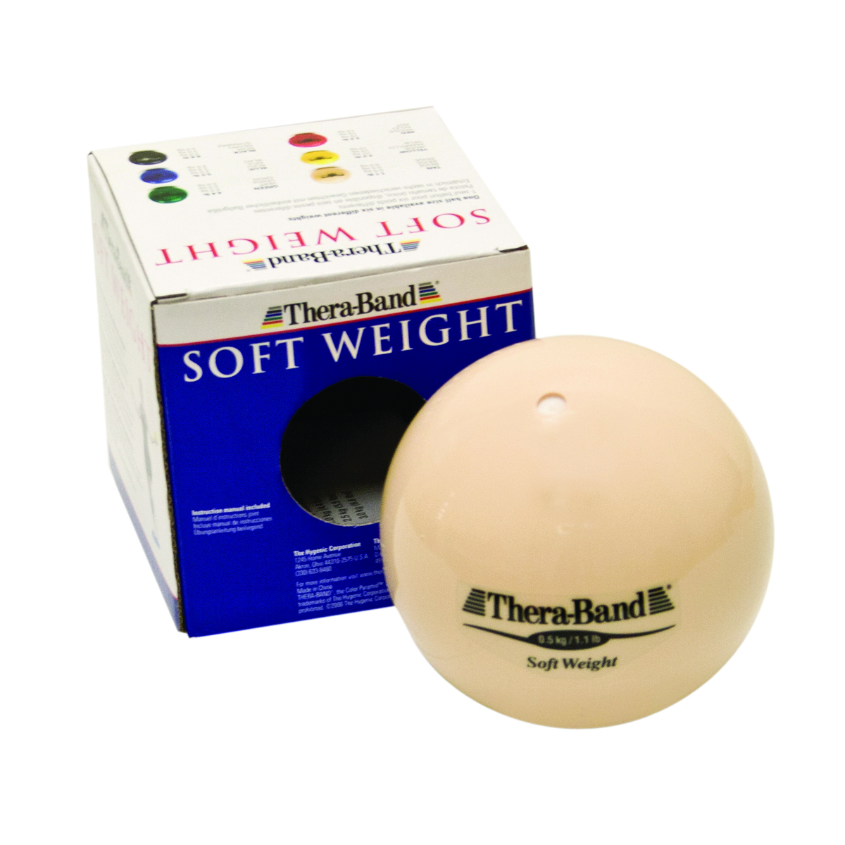 TheraBand Soft Weights ball - Tan - 0.5 kg 1.1 lb