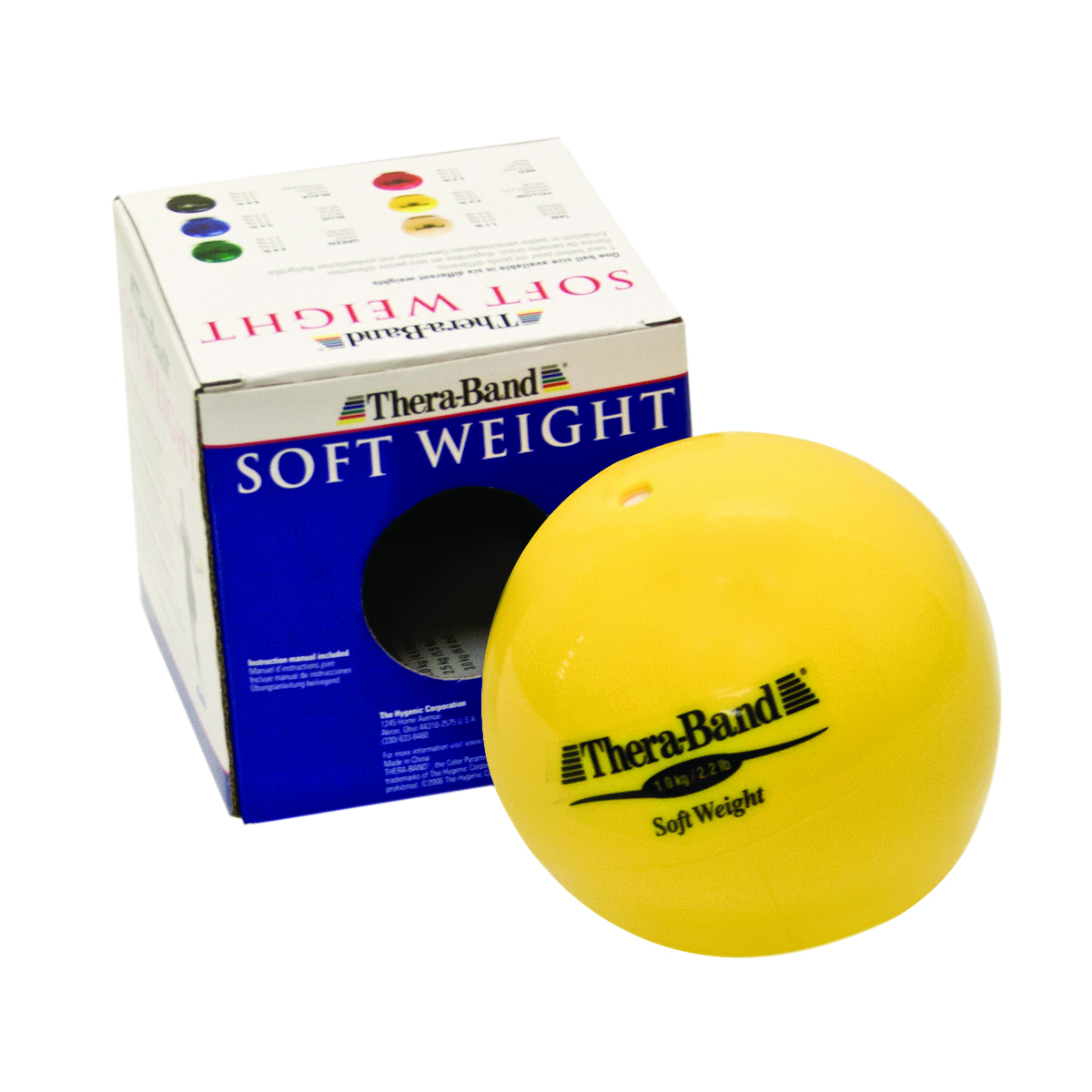 TheraBand Soft Weights ball - Yellow - 1 kg 2.2 lb