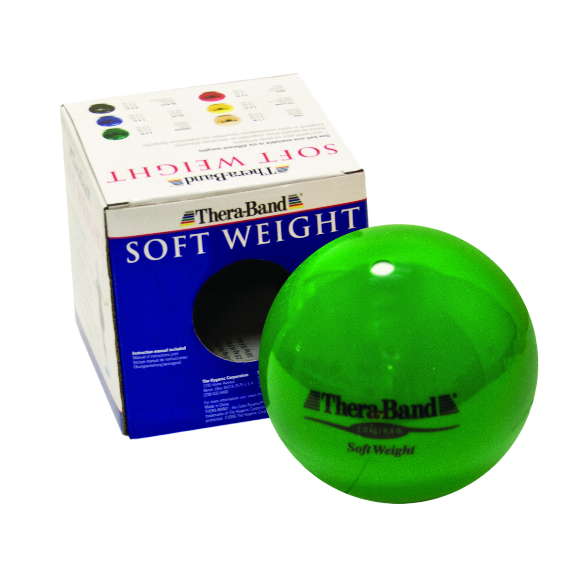 TheraBand Soft Weights ball - Green - 2 kg 4.4 lb