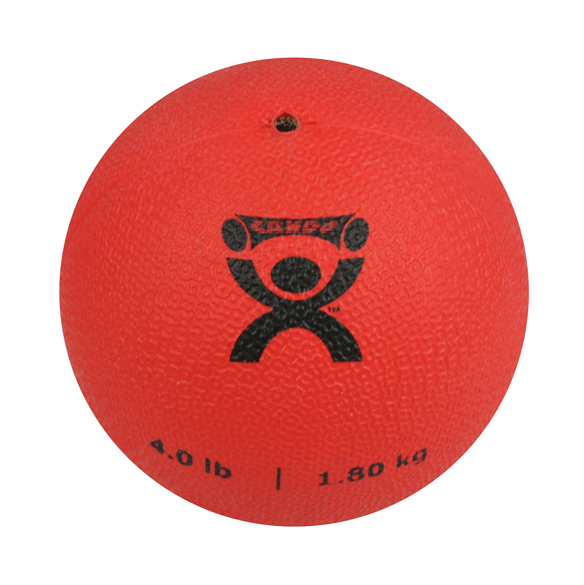 CanDo Soft and Pliable Medicine Ball 5 Diameter Red 4 lbs.