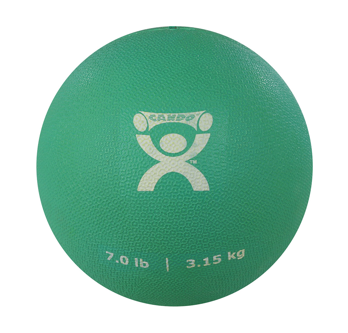CanDo Soft and Pliable Medicine Ball 7 Diameter Green 7 lbs.