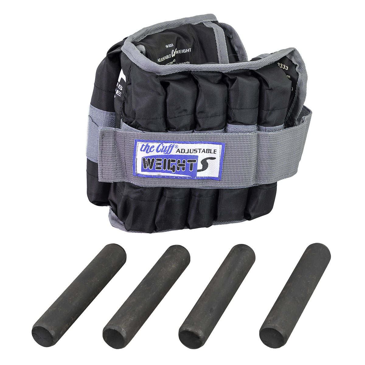 The Adjustable Cuff ankle weight - 20 lb - 20 x 1 lb inserts - Black - each