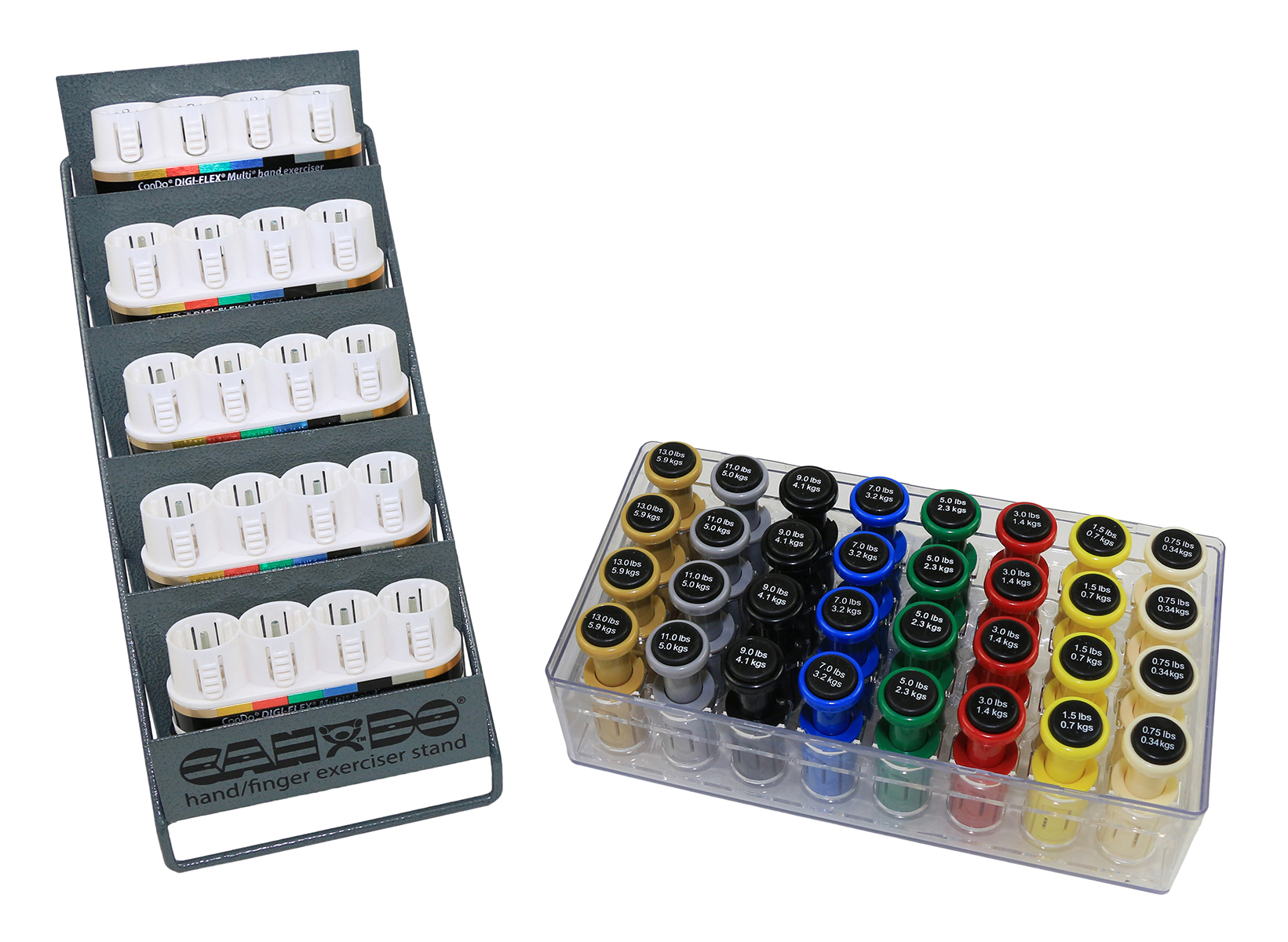 Digi-Flex Multi Small Clinic Pack Deluxe (5 bases plus 32 button sets in case w/rack)