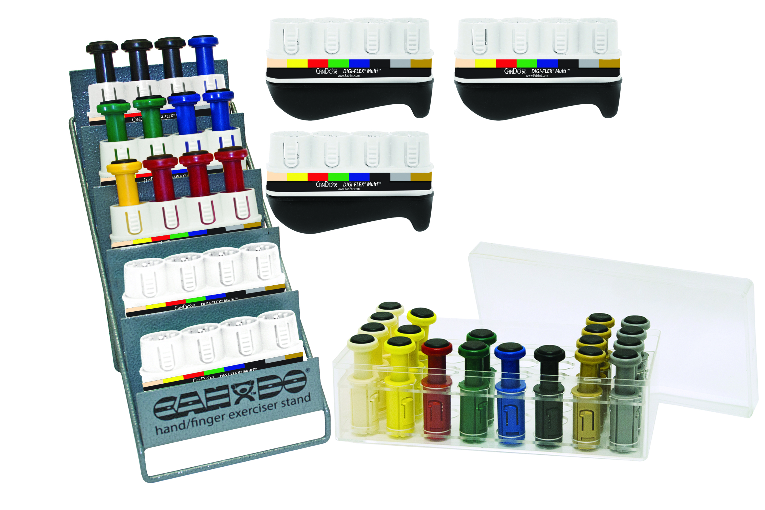 Digi-Flex Multi Clinic Pack 8 Frames 2 Four-Base Racks 32 Buttons (4 each: Tan through Gold)