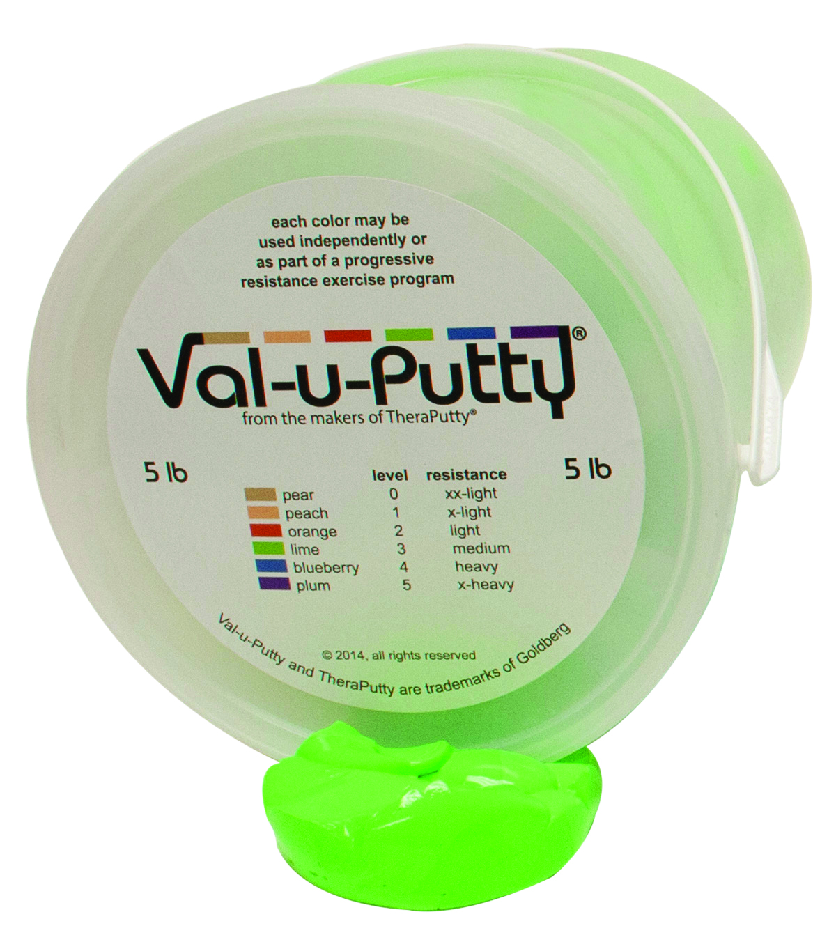 Val-u-Putty Exercise Putty - Lime (medium) - 5 lb
