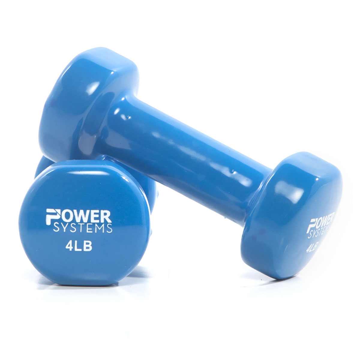 Deluxe Vinyl Coated Dumbbell Blue Pair 4 lb