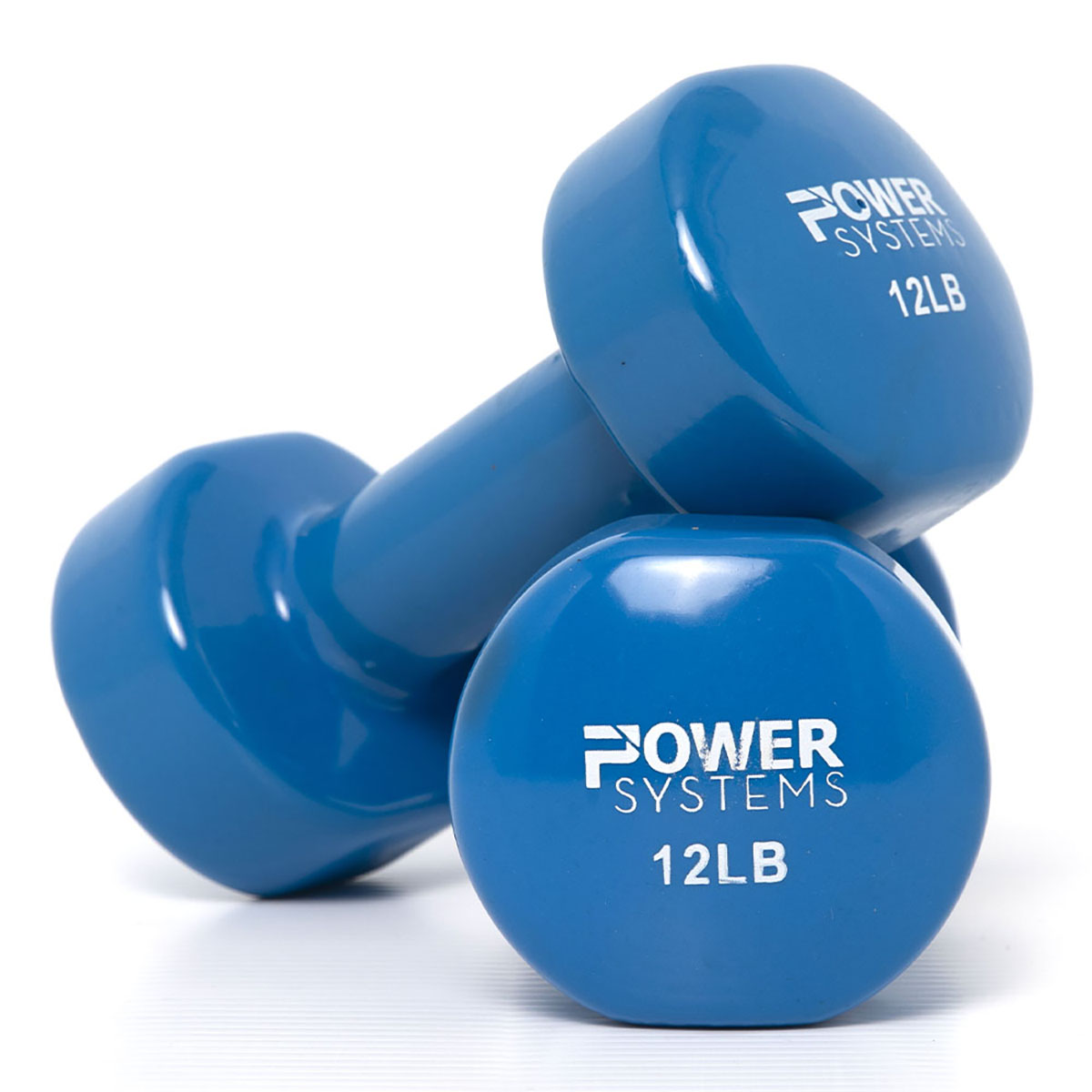 Deluxe Vinyl Coated Dumbbell Blue Pair 12 lb