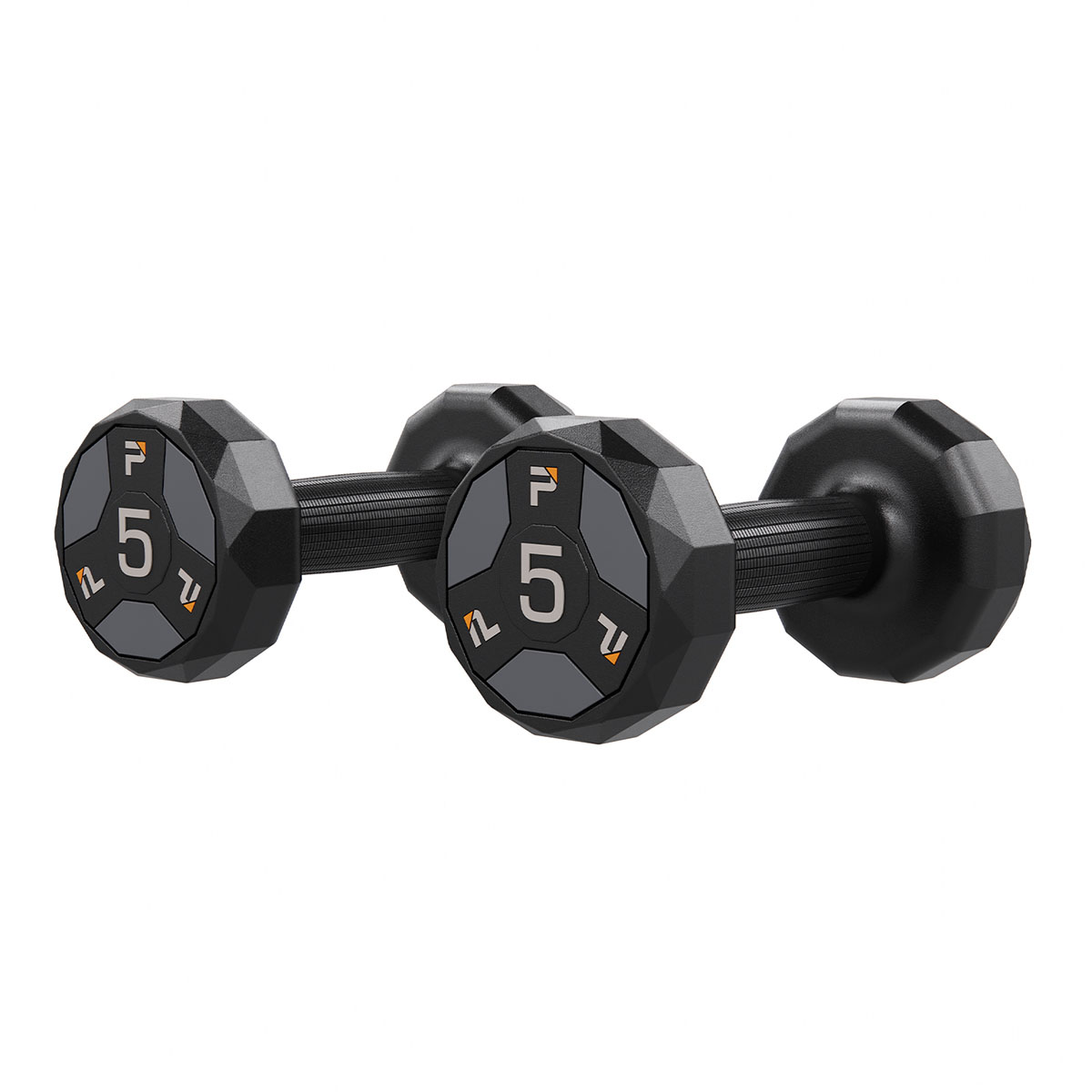 Urethane Cardio Dumbbell Gray 5 lb. Pair