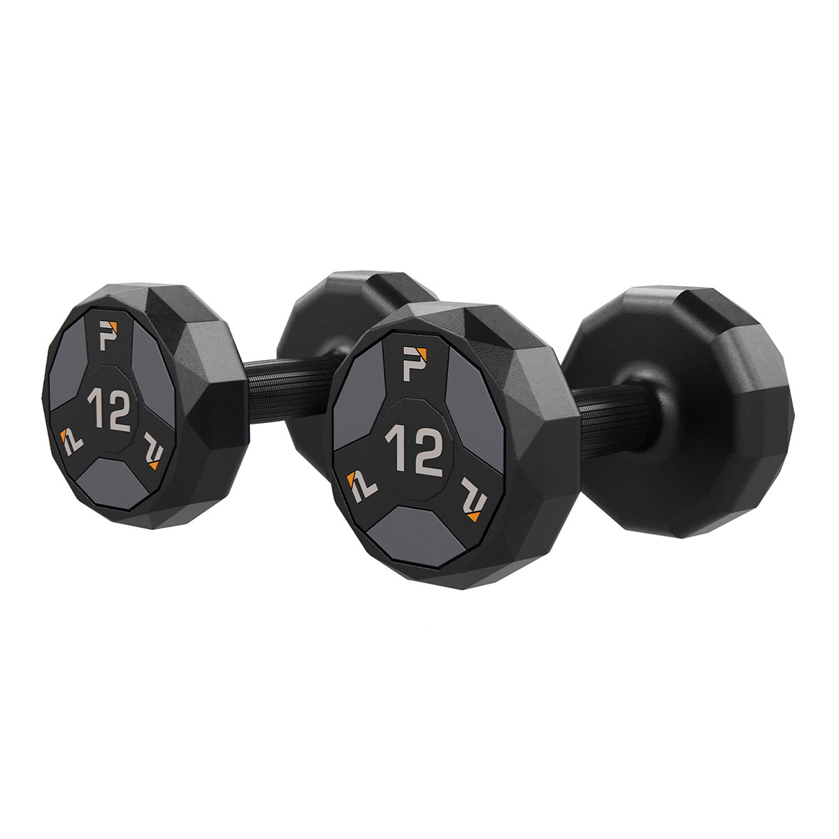 Urethane Cardio Dumbbell Gray 12 lb. Pair