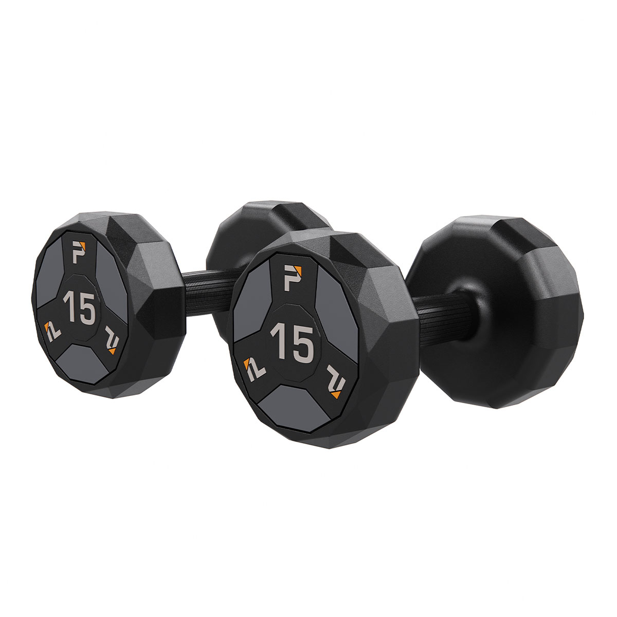 Urethane Cardio Dumbbell Gray 15 lb. Pair
