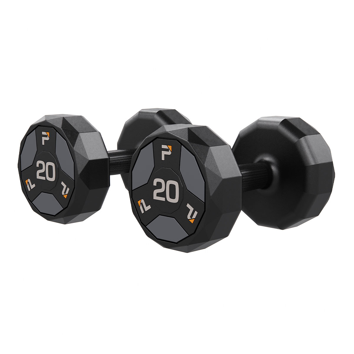 Urethane Cardio Dumbbell Gray 20 lb. Pair