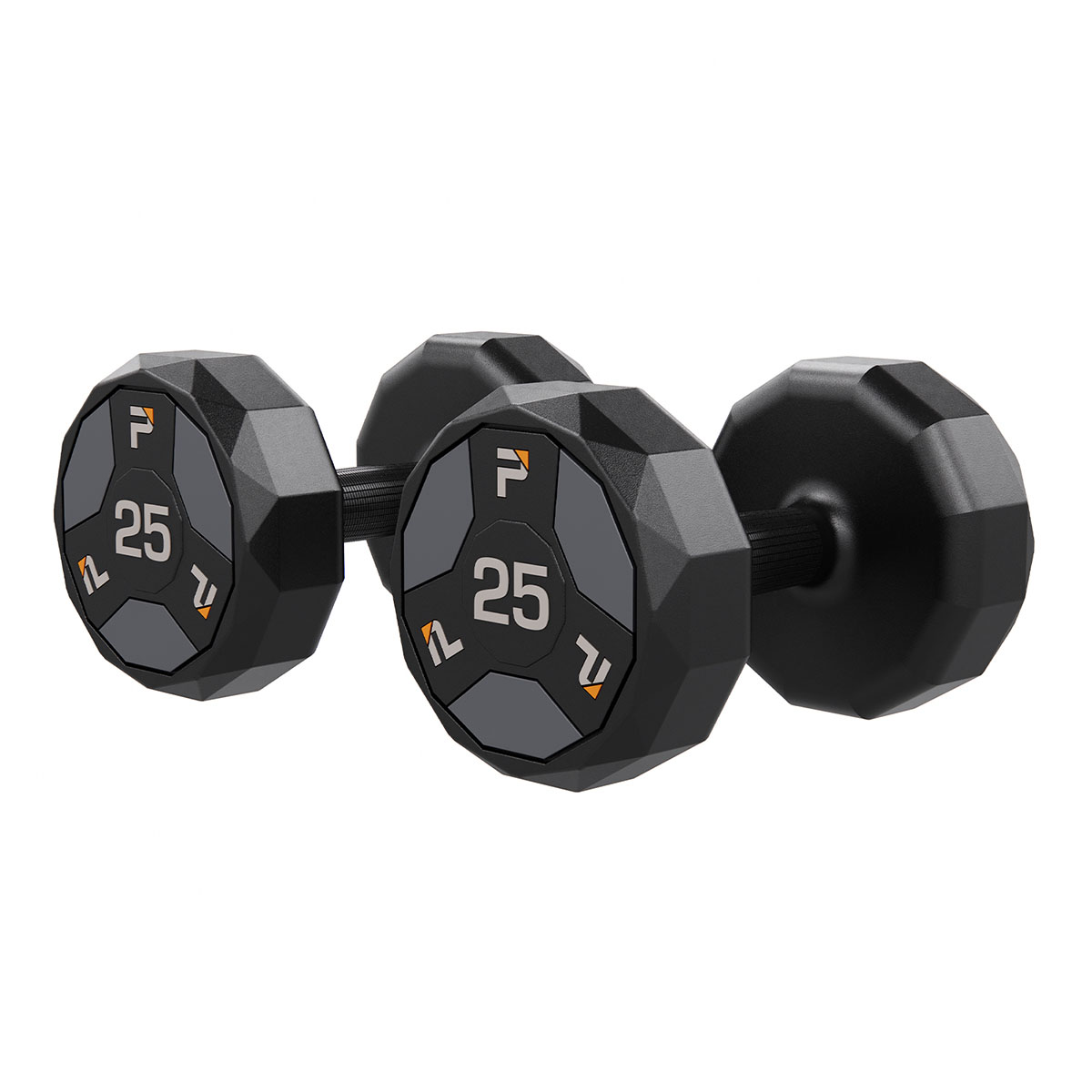 Urethane Cardio Dumbbell Gray 25 lb. Pair