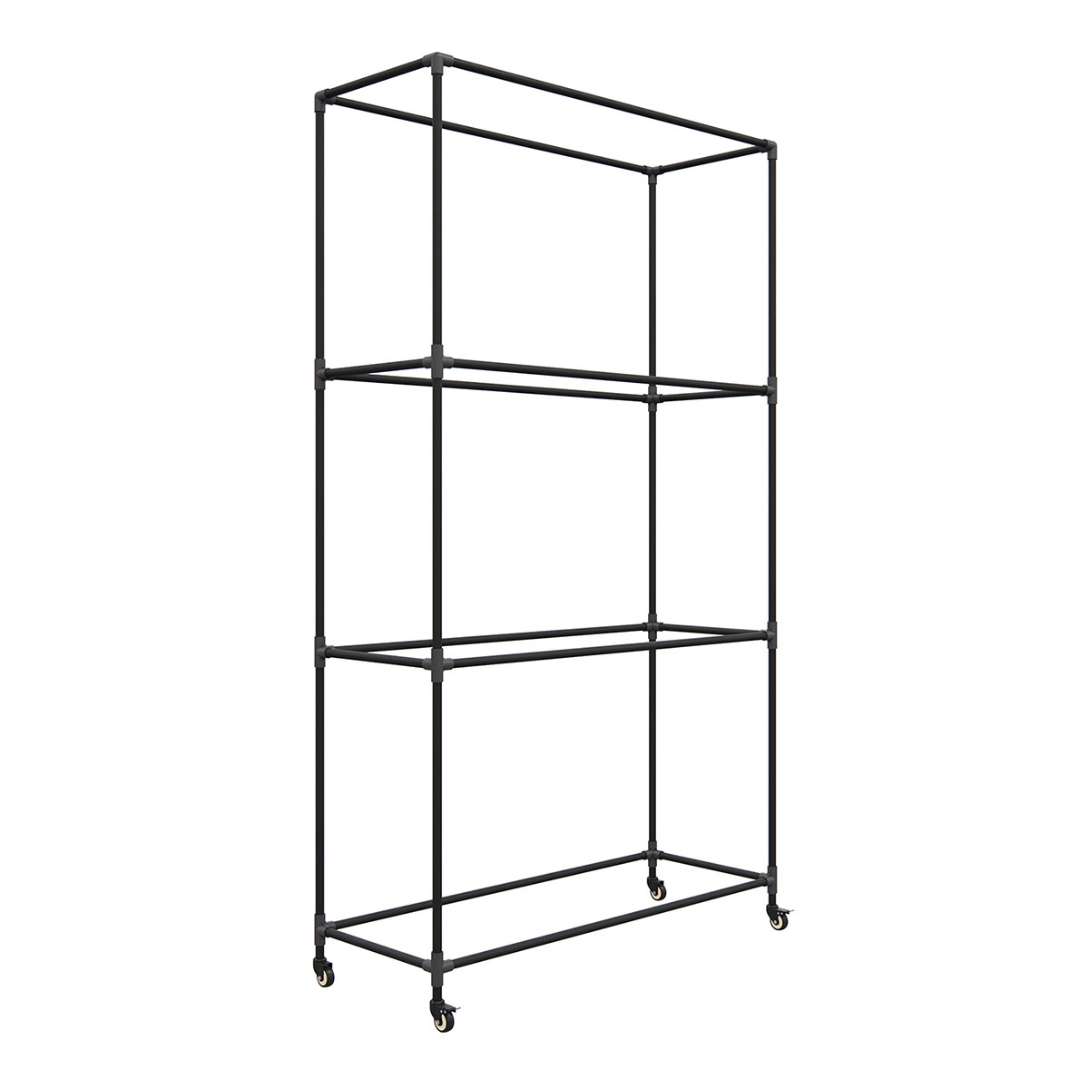 Metal Stability Ball Storage Rack 8 Ball Rack w/Casters Black