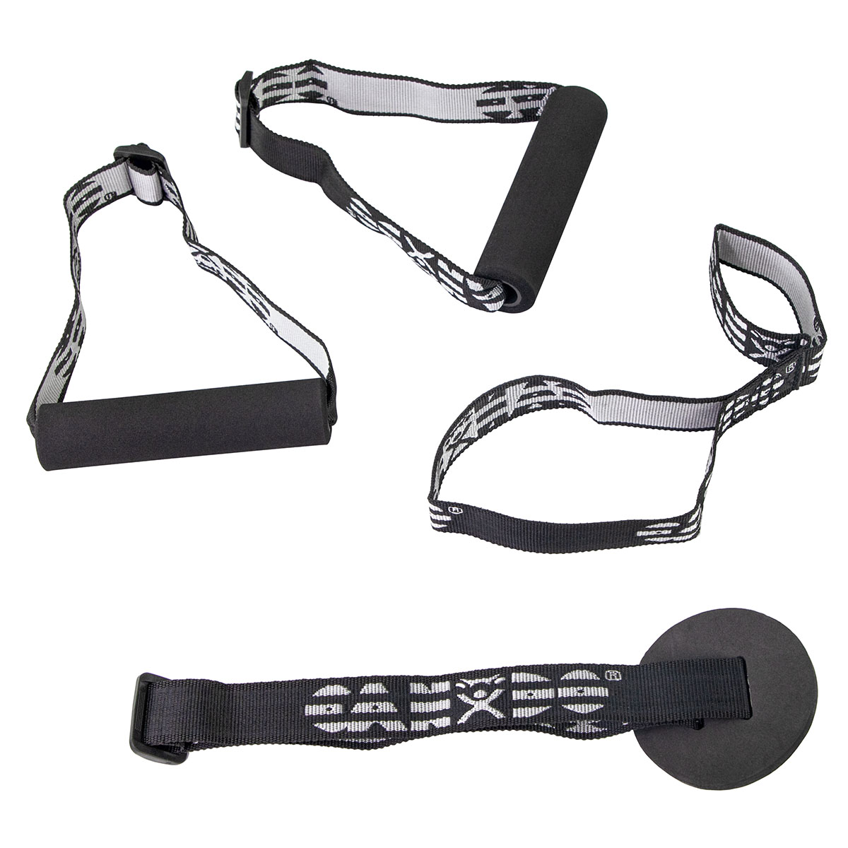 CanDo Exercise Band - Accessory - Kit 1 each: loop stirrup door disc handle (pair)