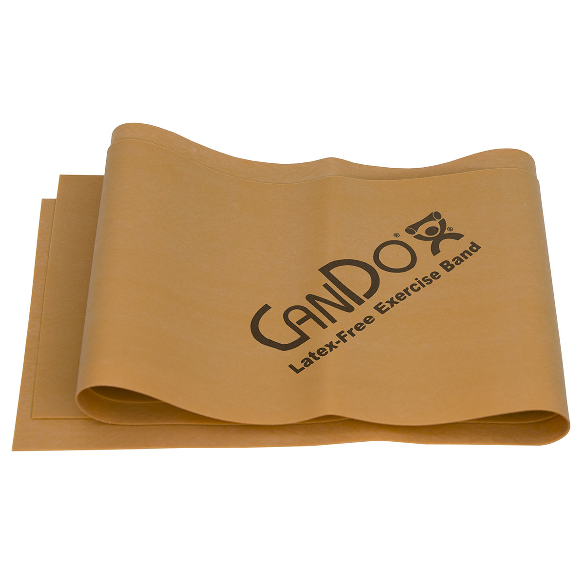 CanDo Latex Free Exercise Band - 4' length - Gold - xxx-heavy