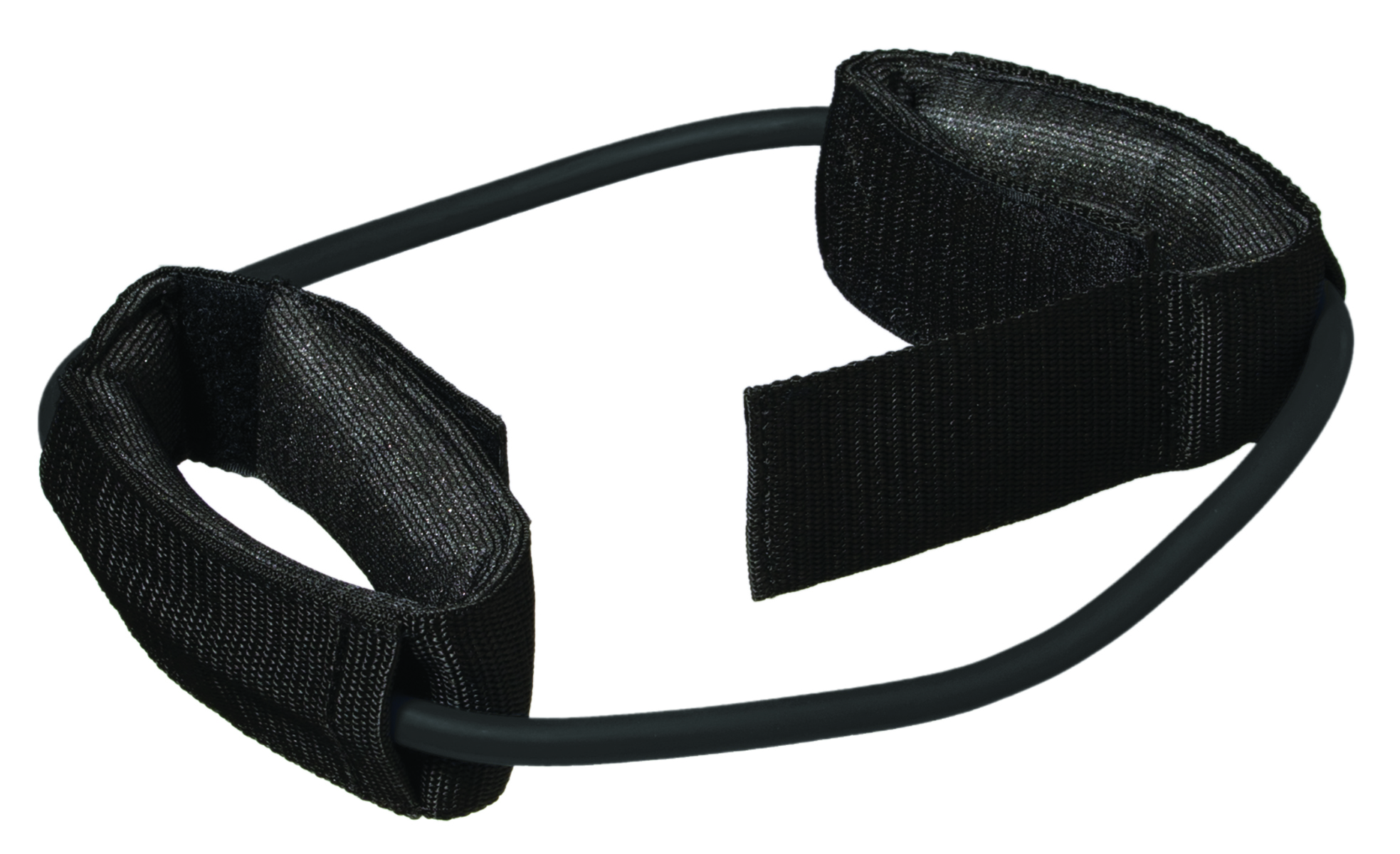 CanDo Exercise Tubing with Cuff Exerciser - 35 - Black - X-heavy