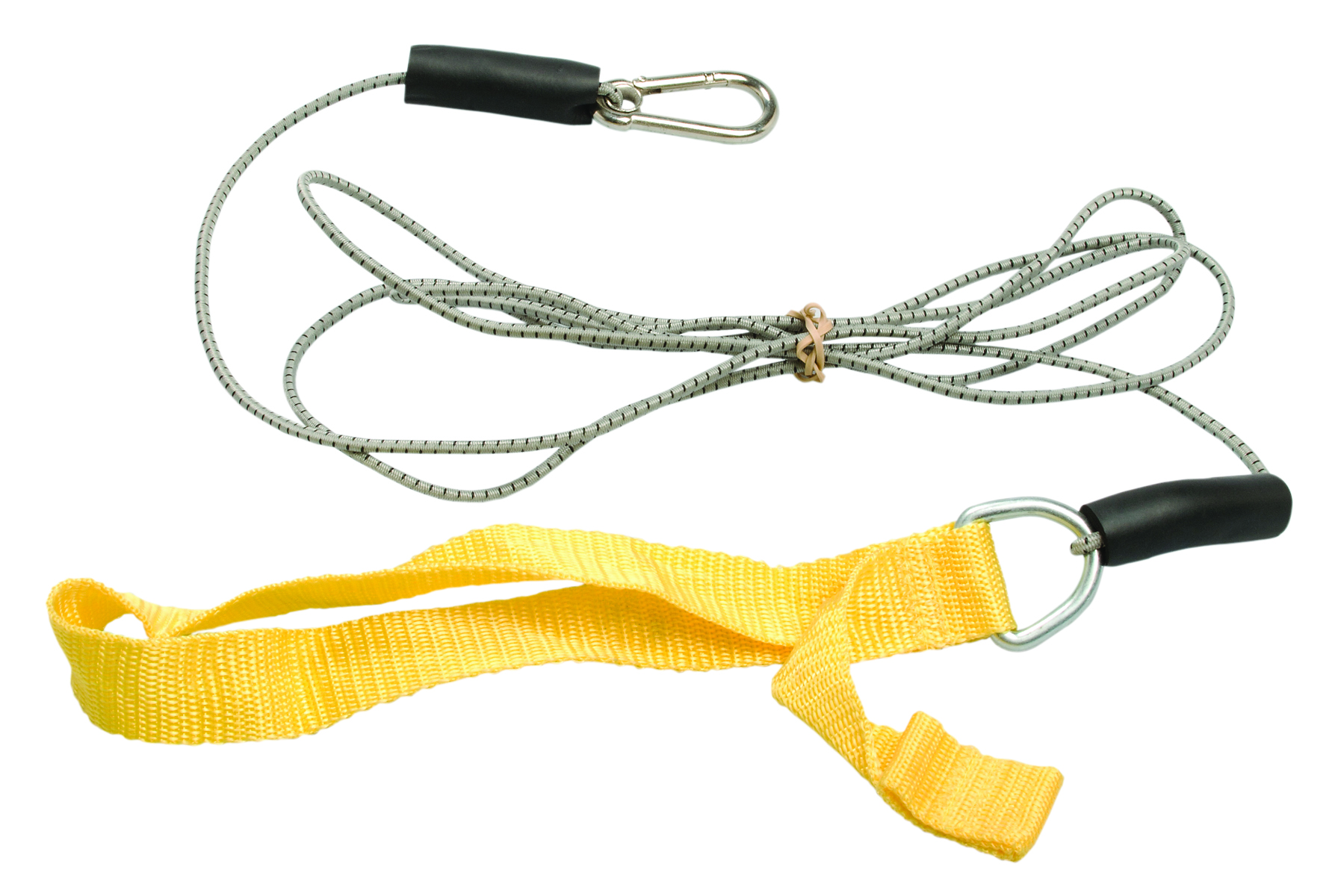 CanDo exercise bungee cord with attachments 7' Yellow - x-light