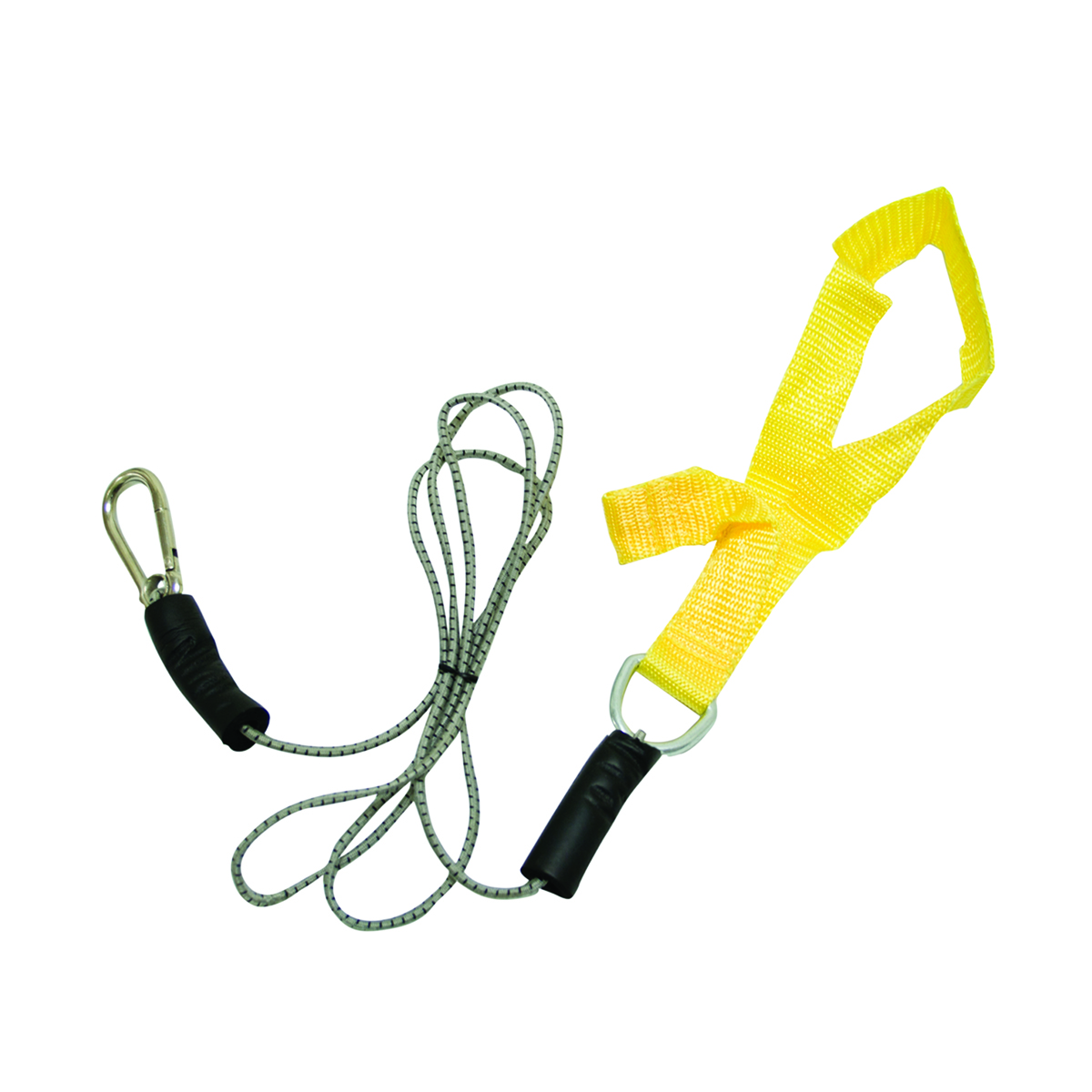 CanDo exercise bungee cord with attachments 4' Yellow - x-light